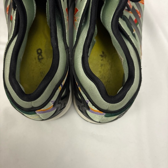 Adidas Originals Mens ZX FLUX NPS Blush Green Floral All Over Print Sneaker 10 - Picture 14 of 16